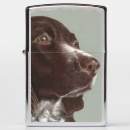 Welsh Springer Spaniel Hund Zippo Feuerzeug