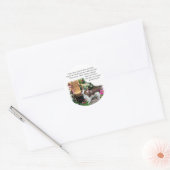 Welsh Springer Spaniel Kunstgeschenke Runder Aufkleber (Umschlag)