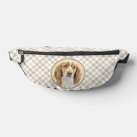 Welsh Springer Spaniel Malerei Original Dog Art Bauchtasche (Ablage )