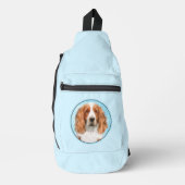 Welsh Springer Spaniel Malerei Original Dog Art Crossbody Bag (Vorderseite)