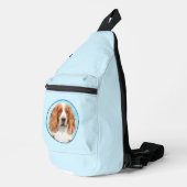 Welsh Springer Spaniel Malerei Original Dog Art Crossbody Bag (Rechte Ecke)