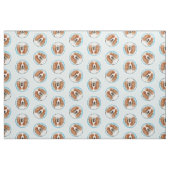 Welsh Springer Spaniel Malerei Original Dog Art Stoff (Fat Quarter (45,7 x 55,9 cm))