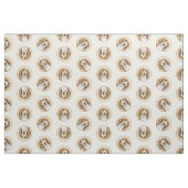 Welsh Springer Spaniel Malerei Original Dog Art Stoff (Fat Quarter (45,7 x 55,9 cm))