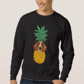 Welsh Springer Spaniel Pineapple Dog Sweatshirt (Vorderseite)