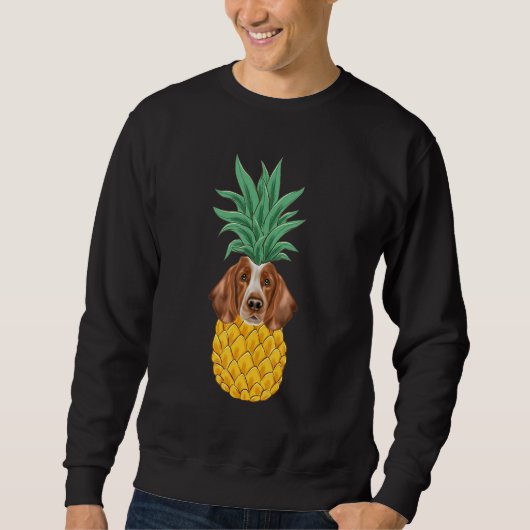 Welsh Springer Spaniel Pineapple Dog Sweatshirt (Vorderseite)