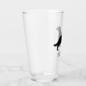 Welsh Springer Spaniel Silhouette mit Long Schwanz Glas (Rechts)