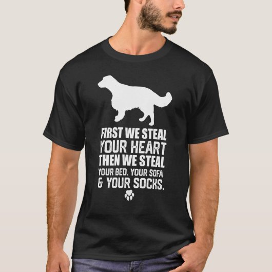 Welsh Springer Spaniel Steal Your Heart Steart You T-Shirt (Vorderseite)
