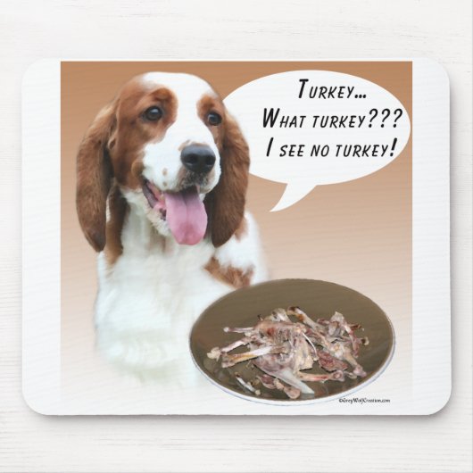 Welsh Springer Spaniel Türkei Mousepad (Vorne)