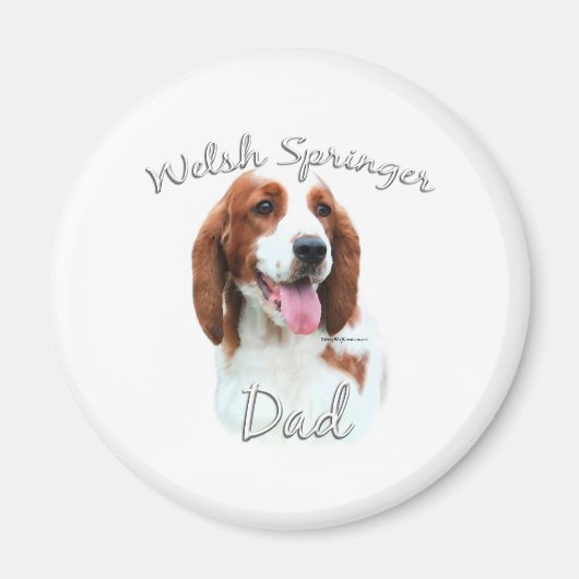 Welsh Springer Spaniel Vater 2 Magnet (Vorne)
