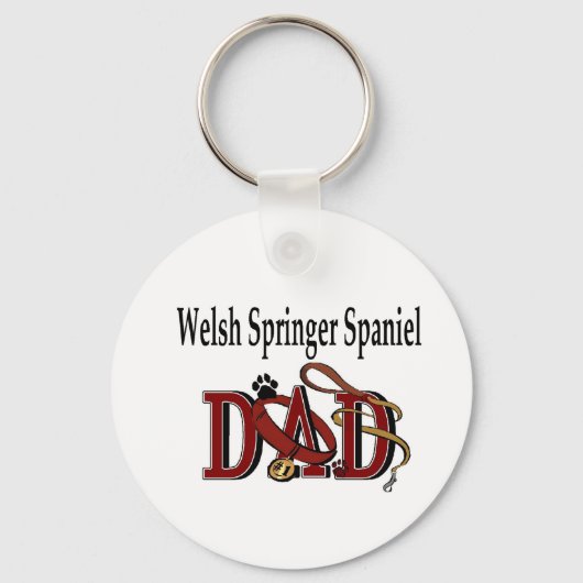 Welsh Springer Spaniel Vater Geschenke Schlüsselanhänger (Vorderseite)