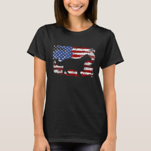 Welsh Springer Spaniel Vintage amerikanische Flagg T-Shirt