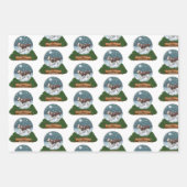 Welsh Springer Spaniel Weihnachten Geschenkpapier Set (Vorderseite 3)