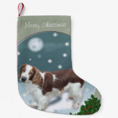 Welsh Springer Spaniel Weihnachten Kleiner Weihnachtsstrumpf (Vorderseite)
