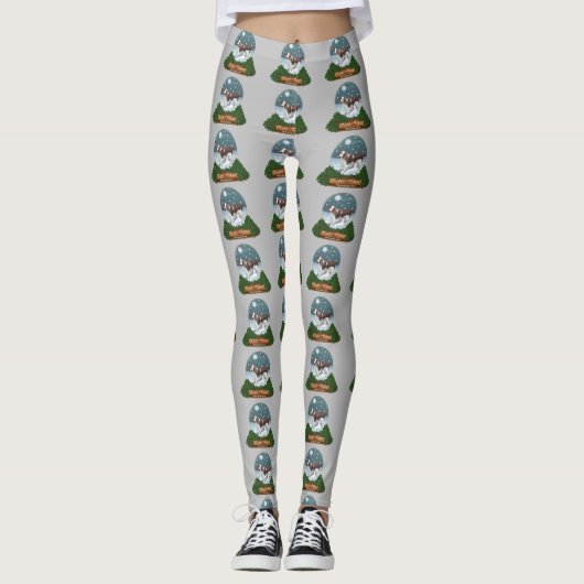 Welsh Springer Spaniel Weihnachten Leggings (Vorderseite)