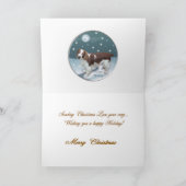 Welsh Springer Spaniel Weihnachtsgeschenke Feiertagskarte (Innenseite)