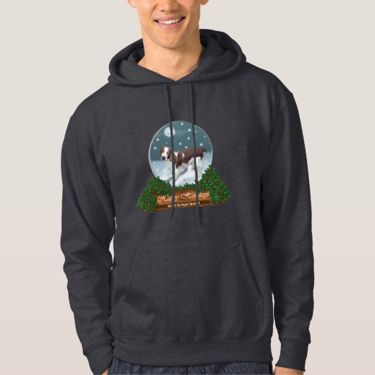 Welsh Springer Spaniel Weihnachtsgeschenke Hoodie (Vorderseite)