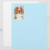 Welsh Springer Spanischmalerei - Original Dog Art (Vorne/Hinten)
