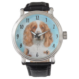 Welsh Springer Spanischmalerei - Original Dog Art Armbanduhr