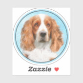 Welsh Springer Spanischmalerei - Original Dog Art Aufkleber (Blatt)