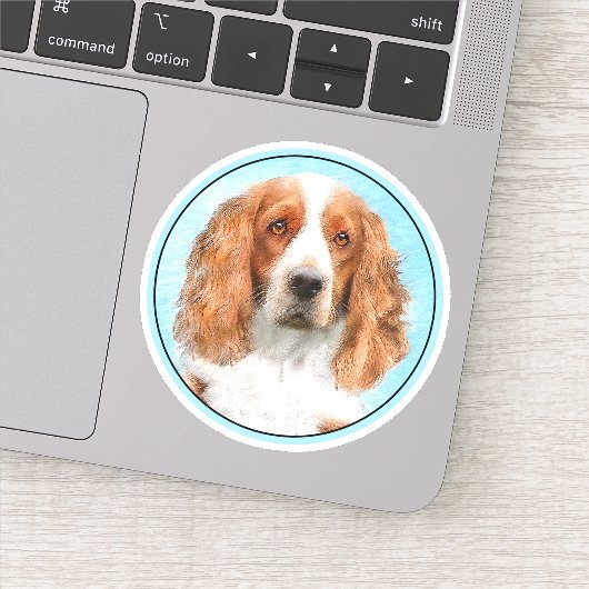 Welsh Springer Spanischmalerei - Original Dog Art Aufkleber (Detail)