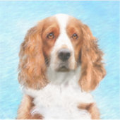 Welsh Springer Spanischmalerei - Original Dog Art Aufkleber (Vorderseite)