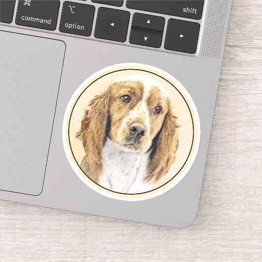 Welsh Springer Spanischmalerei - Original Dog Art Aufkleber (Detail)