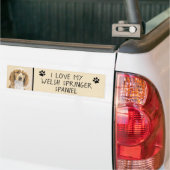 Welsh Springer Spanischmalerei - Original Dog Art Autoaufkleber (Auf Lkw)