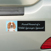 Welsh Springer Spanischmalerei - Original Dog Art Autoaufkleber (Auf Auto)