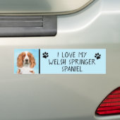 Welsh Springer Spanischmalerei - Original Dog Art Autoaufkleber (Auf Auto)