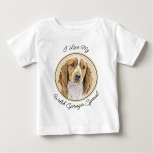 Welsh Springer Spanischmalerei - Original Dog Art Baby T-shirt