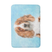 Welsh Springer Spanischmalerei - Original Dog Art Badematte (Vorderseite Vertikal)