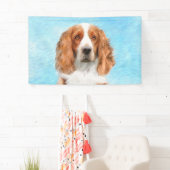 Welsh Springer Spanischmalerei - Original Dog Art Banner (Insitu)