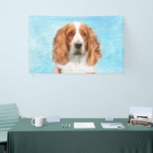 Welsh Springer Spanischmalerei - Original Dog Art Banner (Messeveranstaltung)