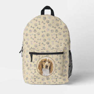 Welsh Springer Spanischmalerei - Original Dog Art Bedruckter Rucksack