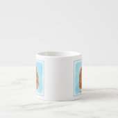 Welsh Springer Spanischmalerei - Original Dog Art Espressotasse (Vorderseite)