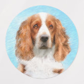 Welsh Springer Spanischmalerei - Original Dog Art Etiketten (Design 1)