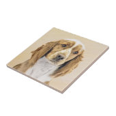 Welsh Springer Spanischmalerei - Original Dog Art Fliese (Seite)