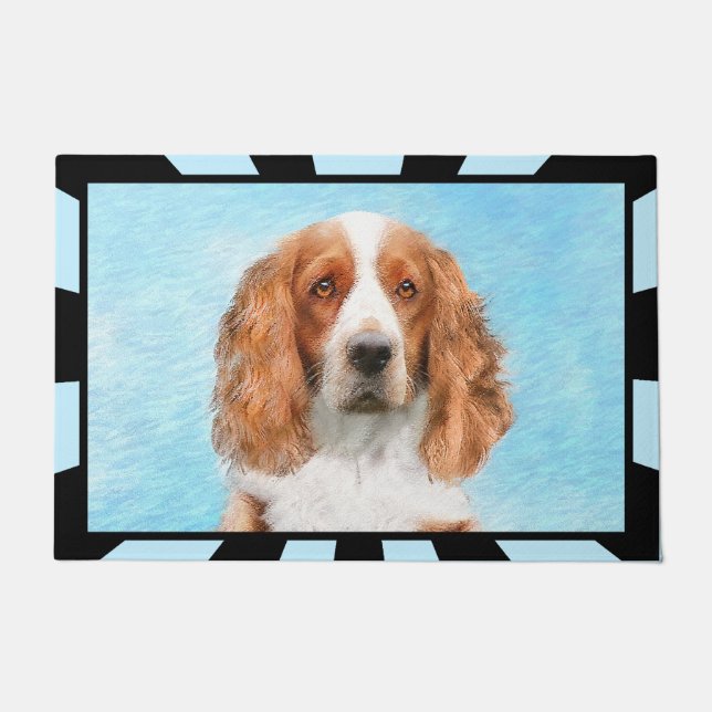 Welsh Springer Spanischmalerei - Original Dog Art Fußmatte (Vorderseite)