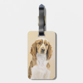 Welsh Springer Spanischmalerei - Original Dog Art Gepäckanhänger (Rückseite vertikal)