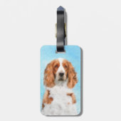 Welsh Springer Spanischmalerei - Original Dog Art Gepäckanhänger (Rückseite vertikal)
