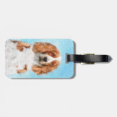 Welsh Springer Spanischmalerei - Original Dog Art Gepäckanhänger (Rückseite horizontal)