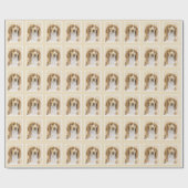 Welsh Springer Spanischmalerei - Original Dog Art Geschenkpapier (Flach)
