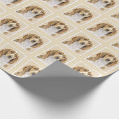 Welsh Springer Spanischmalerei - Original Dog Art Geschenkpapier (Ecke)