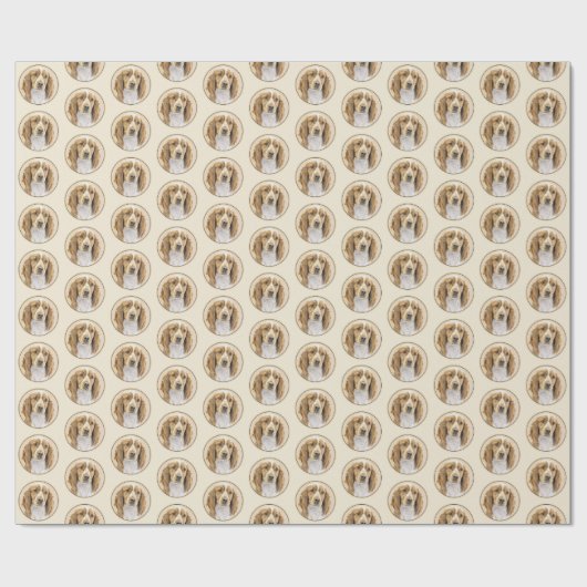 Welsh Springer Spanischmalerei - Original Dog Art Geschenkpapier (Flach)