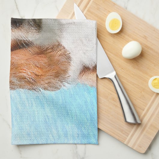 Welsh Springer Spanischmalerei - Original Dog Art Geschirrtuch (Viertel Falte)