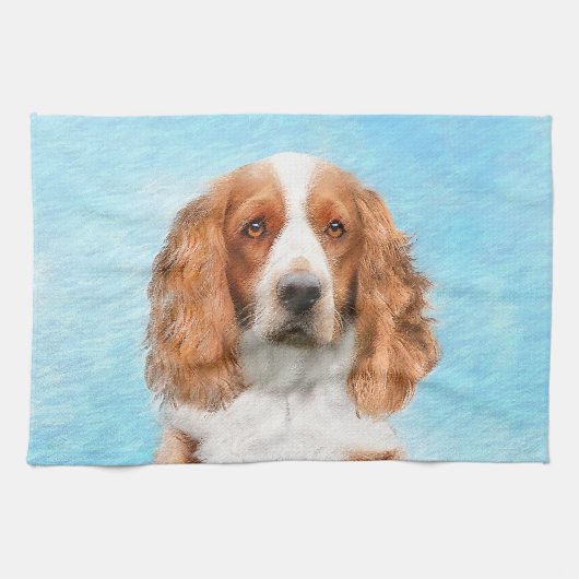 Welsh Springer Spanischmalerei - Original Dog Art Geschirrtuch (Horizontal)