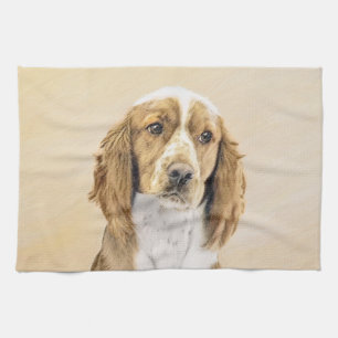 Welsh Springer Spanischmalerei - Original Dog Art Geschirrtuch