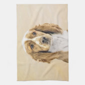 Welsh Springer Spanischmalerei - Original Dog Art Geschirrtuch (Vertikal)