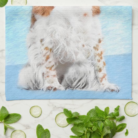 Welsh Springer Spanischmalerei - Original Dog Art Geschirrtuch (Gefaltet)