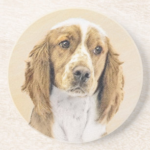 Welsh Springer Spanischmalerei - Original Dog Art Getränkeuntersetzer